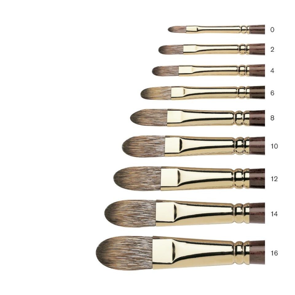 Winsor Newton - Flad Oval Pensel - Monarch Filbert No 20