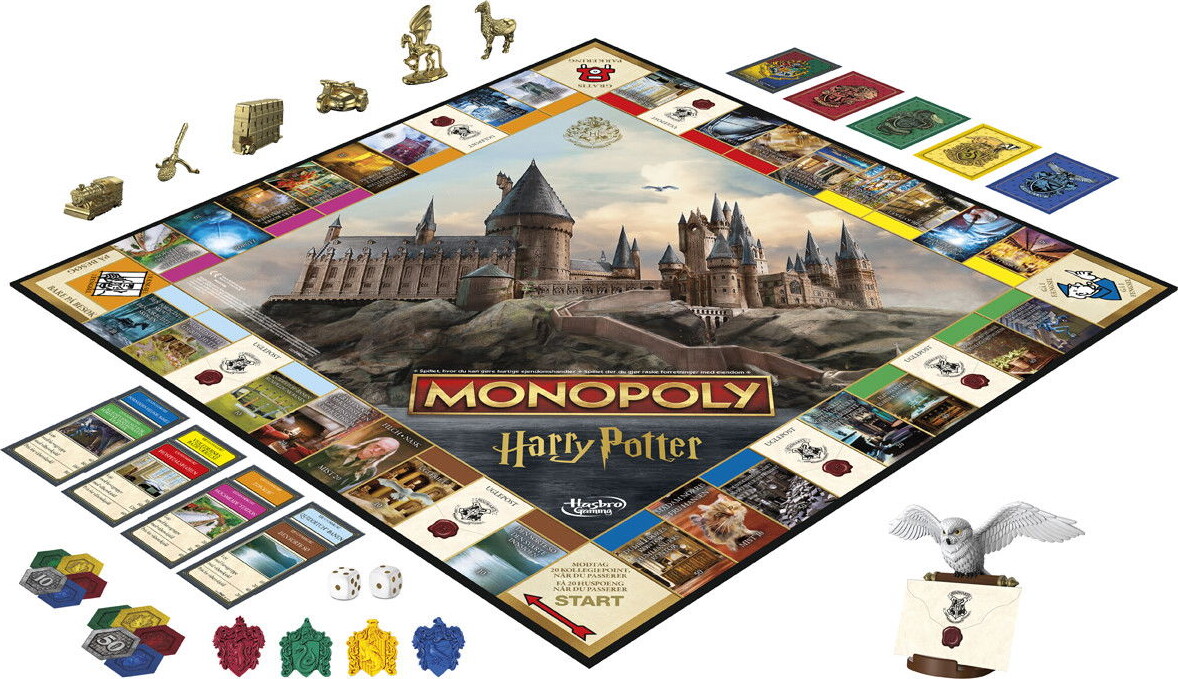 Monopoly Harry Potter Edition - Dansk Norsk - Hasbro F9422