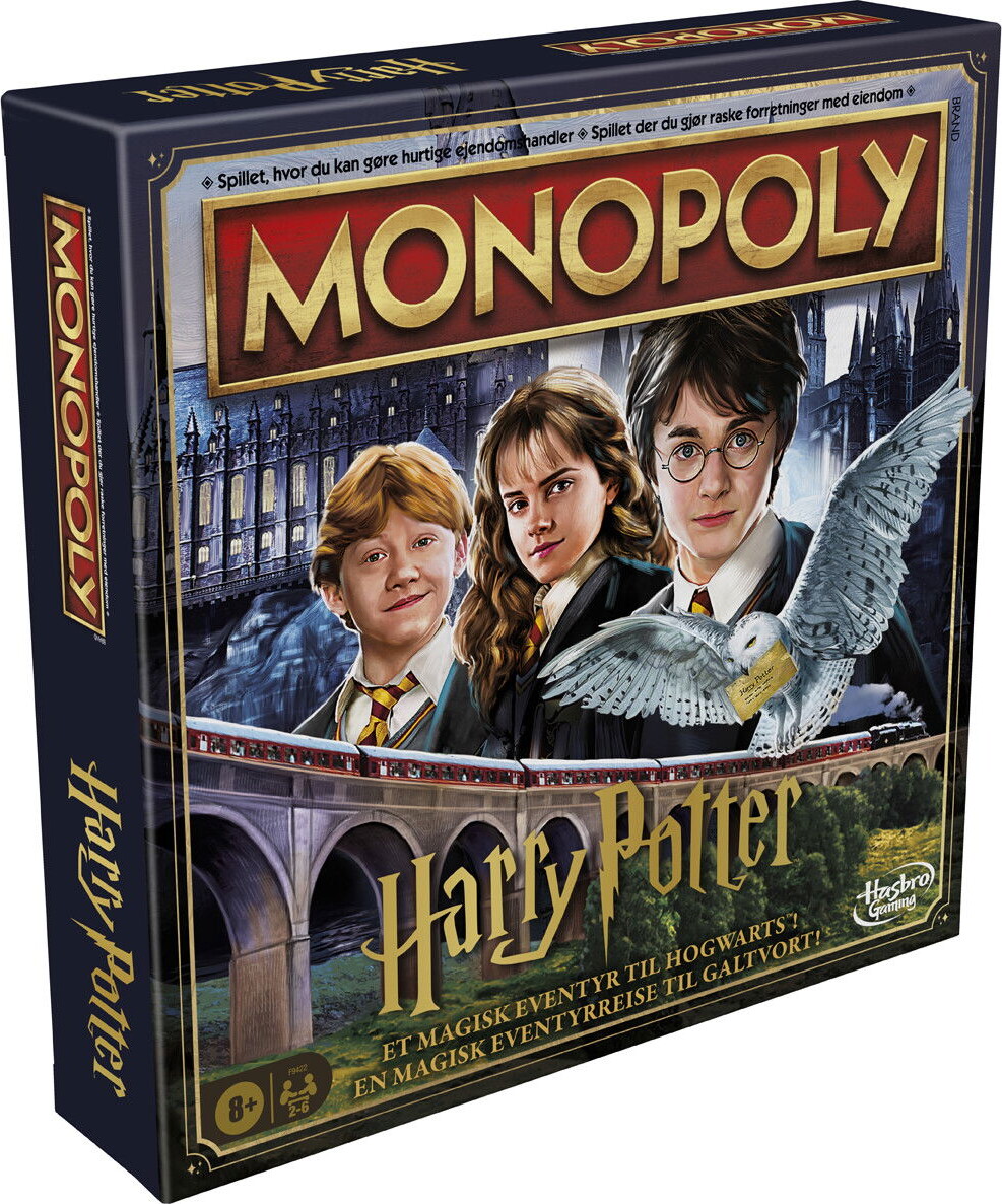 Monopoly Harry Potter Edition - Dansk Norsk - Hasbro F9422