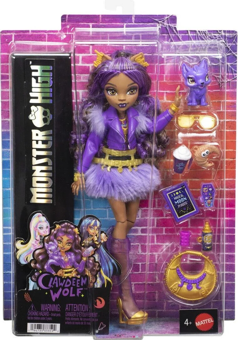 Monster High - Clawdeen Wolf Core Doll - Dukke Med Tilbehør