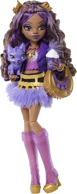 Monster High - Clawdeen Wolf Core Doll - Dukke Med Tilbehør