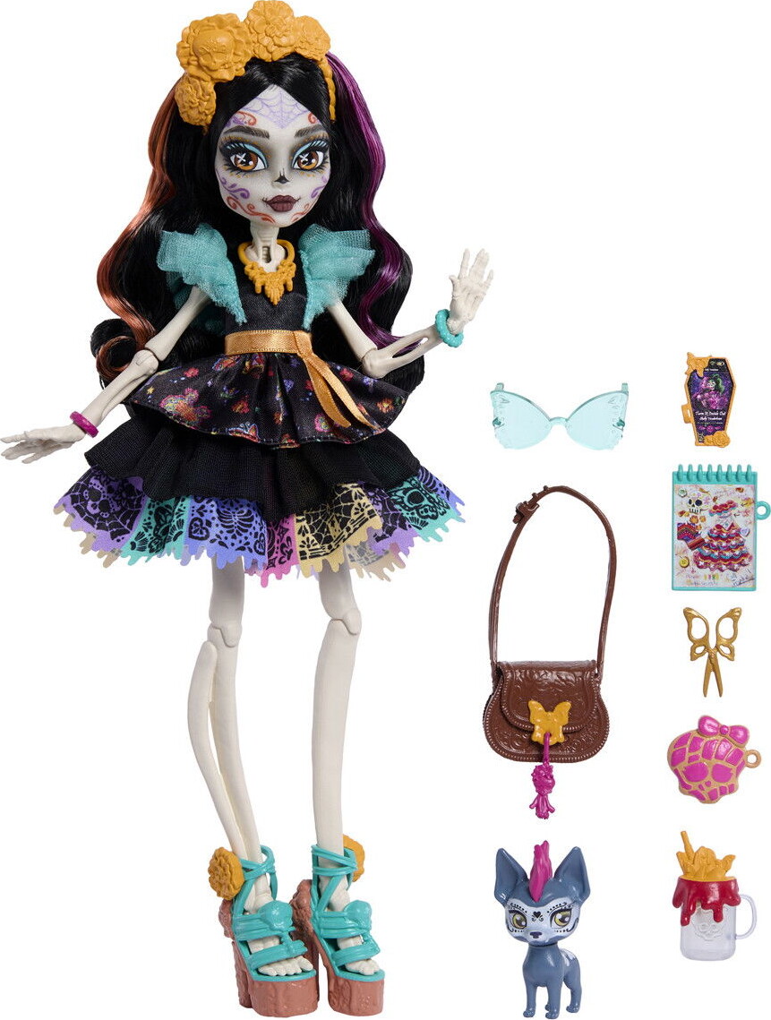 Monster High - Skelita Calaveras Core Dukke - Mattel Jhk34