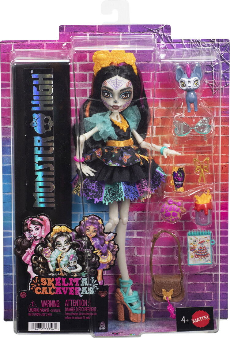 Monster High - Skelita Calaveras Core Dukke - Mattel Jhk34