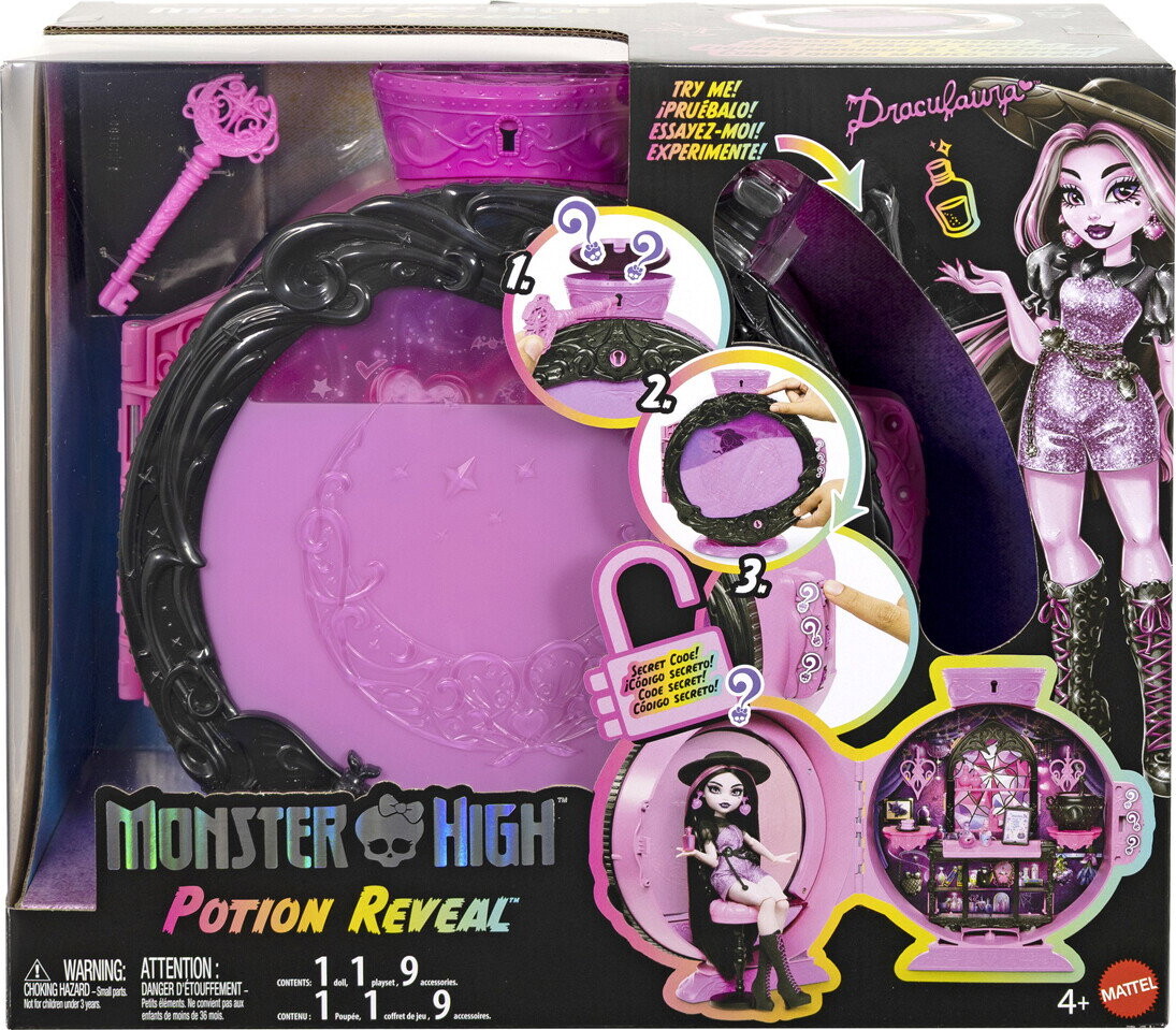Monster High - Potion Reveal Draculaura Dukke - Mattel Jkd76