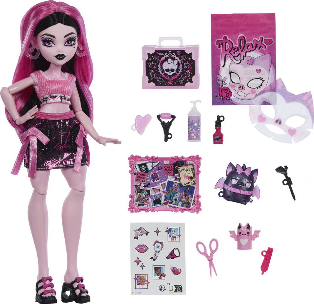 Monster High - Self-Scare Secrets Draculaura Dukke - Mattel Jhk43