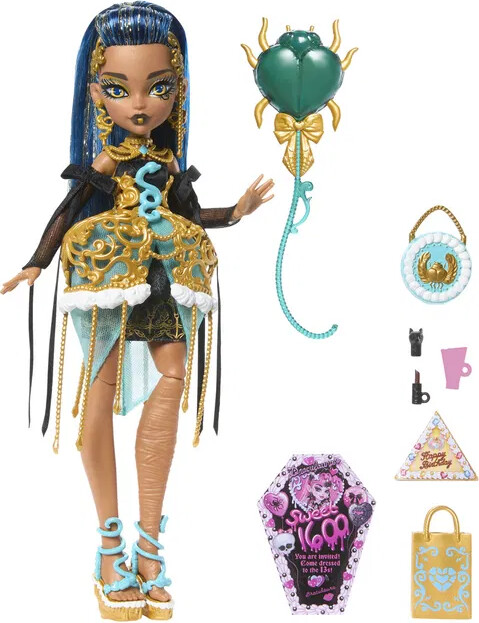 Monster High - Skræmmende Sød Fødselsdag - Frankie Stein Dukke