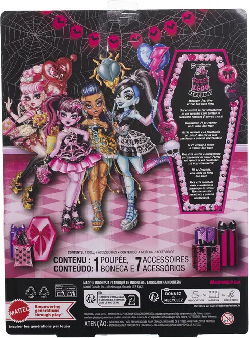 Monster High - Skræmmende Sød Fødselsdag - Frankie Stein Dukke