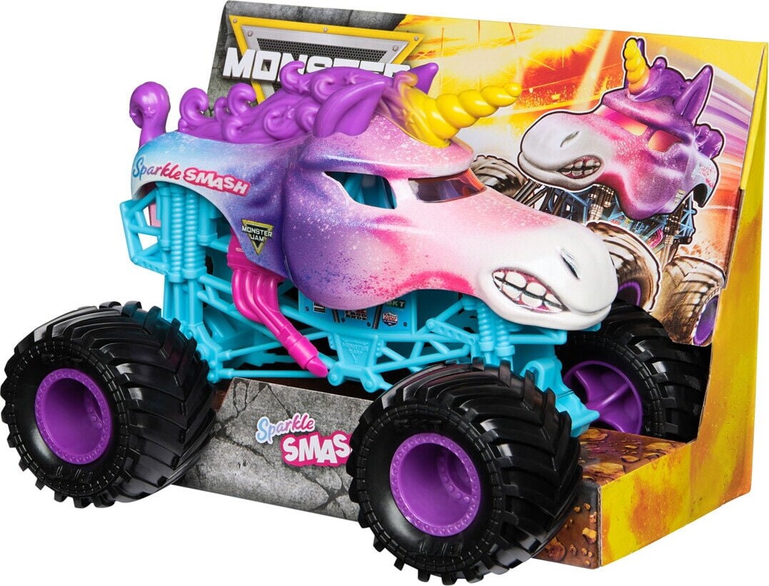 Monster Jam - Sparkle Smash Monster Truck - 1 24 - Spin Master