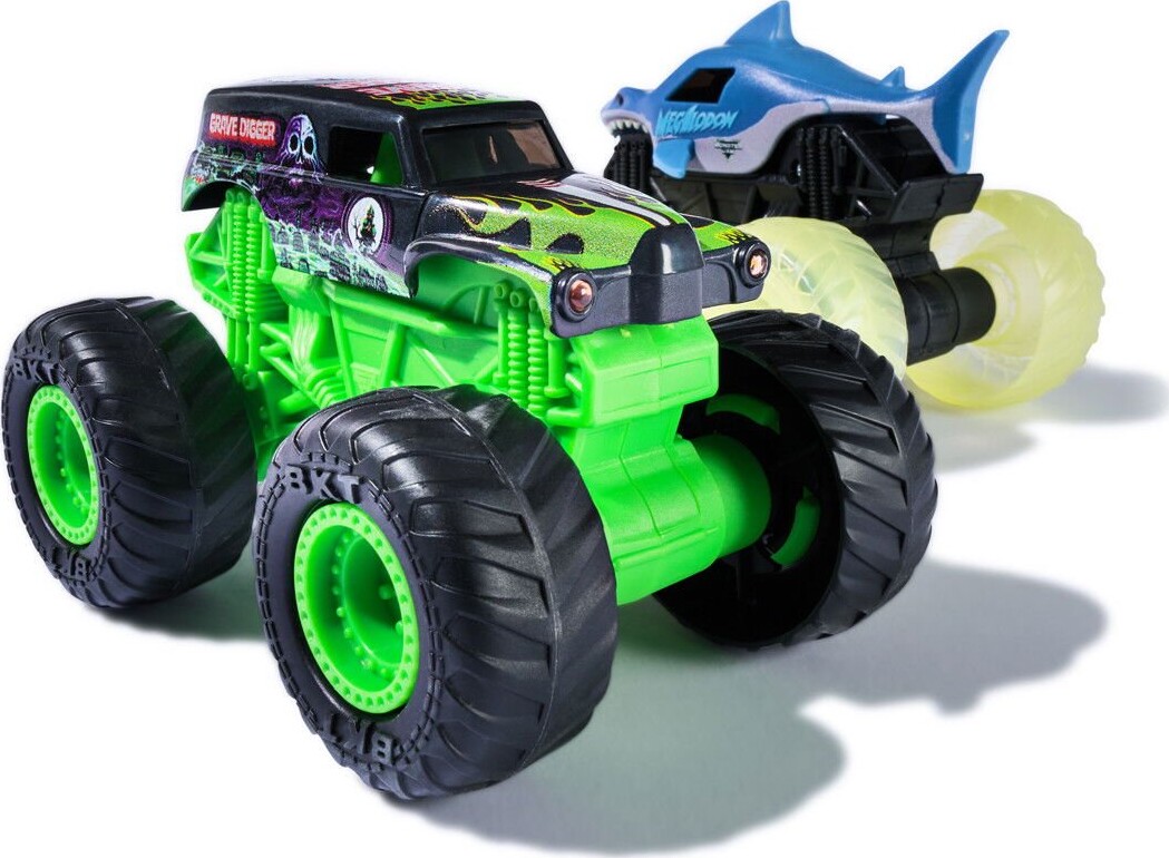 Monster Jam - Grave Digger Megalodon - 2-Pak - Spin Master