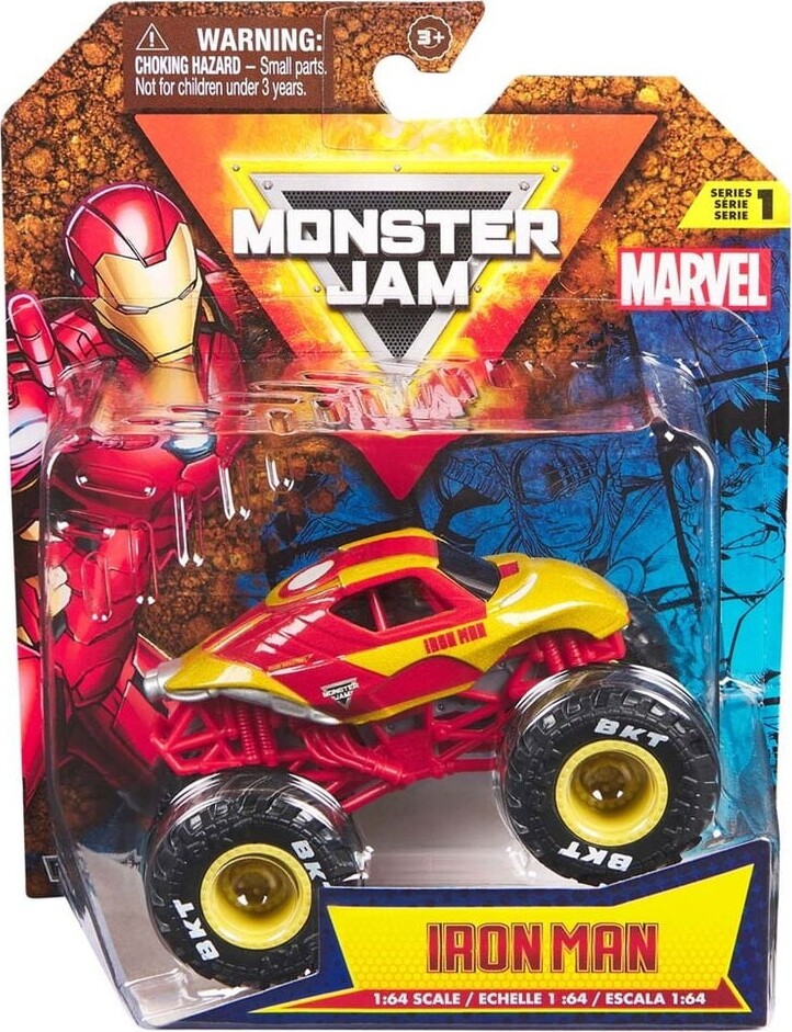 Monster Jam - Monster Truck Bil - 1 64 - Marvel Iron Man