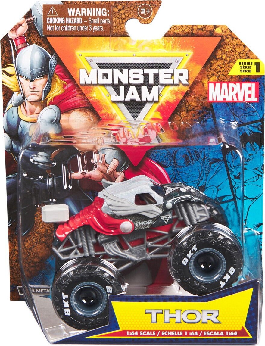 Monster Jam - Monster Truck Bil - 1 64 - Marvel - Amazing Spiderman