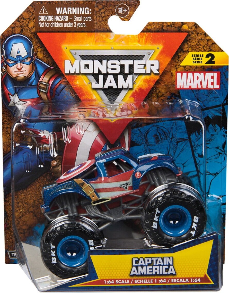 Monster Jam - Monster Truck Bil - 1 64 - Marvel - Amazing Spiderman