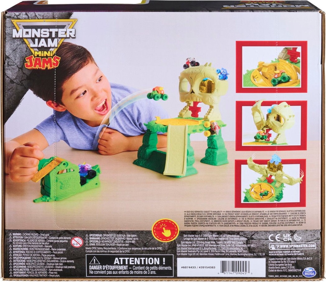 Monster Jam - Mini Jams Crash N Crumble Jungle Playset