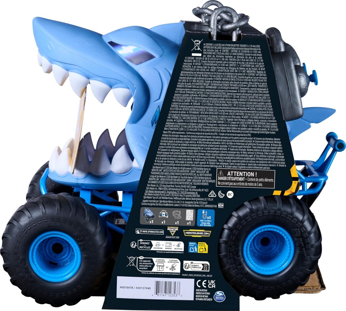 Monster Jam - Rc 1 15 Chomping Megalodon 6076478
