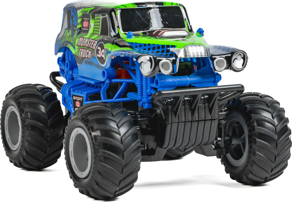 Monster Truck Rc 1 20 2 4Ghz Bluegreen - Tec-Toy