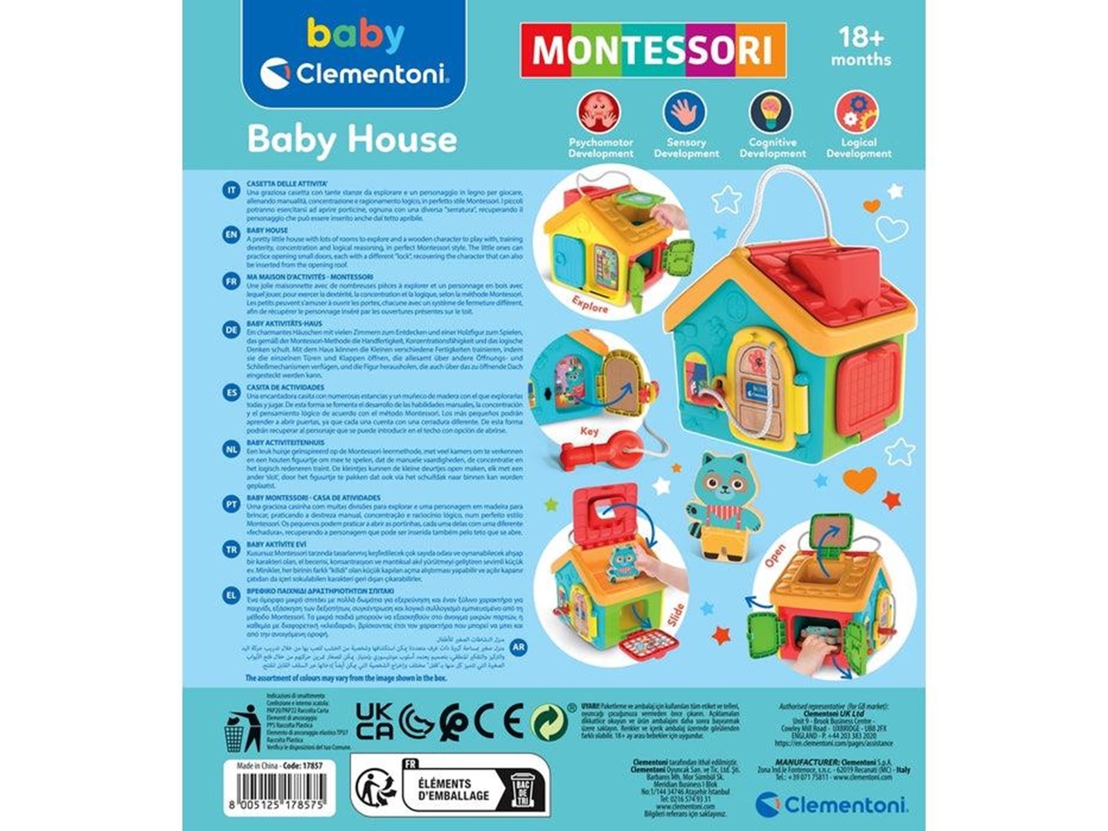 Baby Clementoni - Montessori Baby Hus - Interaktiv Legetøj