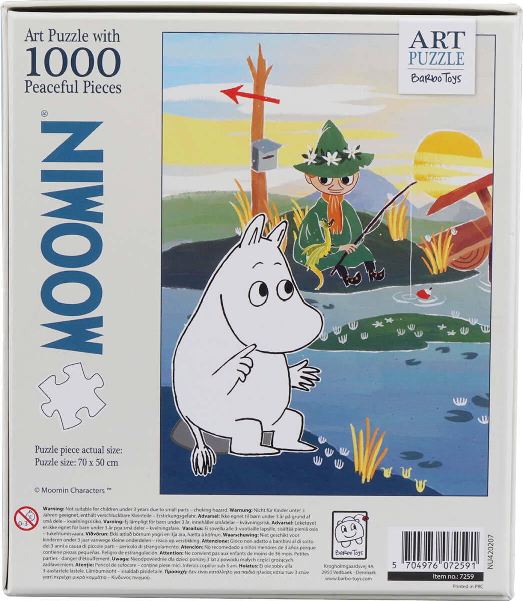 Mumi Puslespil - 1000 Brikker - Moomin Art Puzzle - Barbo Toys