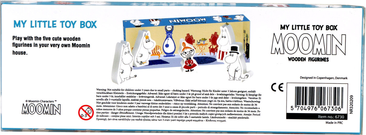 Moomin Legesæt Med Træfigurer Og Legescene - Barbo Toys