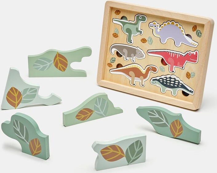 Moover - Gemte Dinosaur Rammepuslespil - Træ