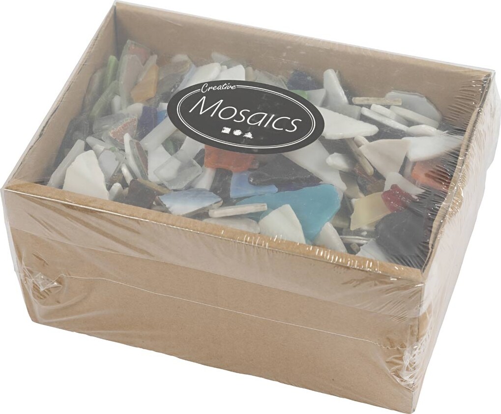Mosaik - Str 8-20 Mm - Tykkelse 2-3 Mm - Indhold Kan Variere - Assorterede