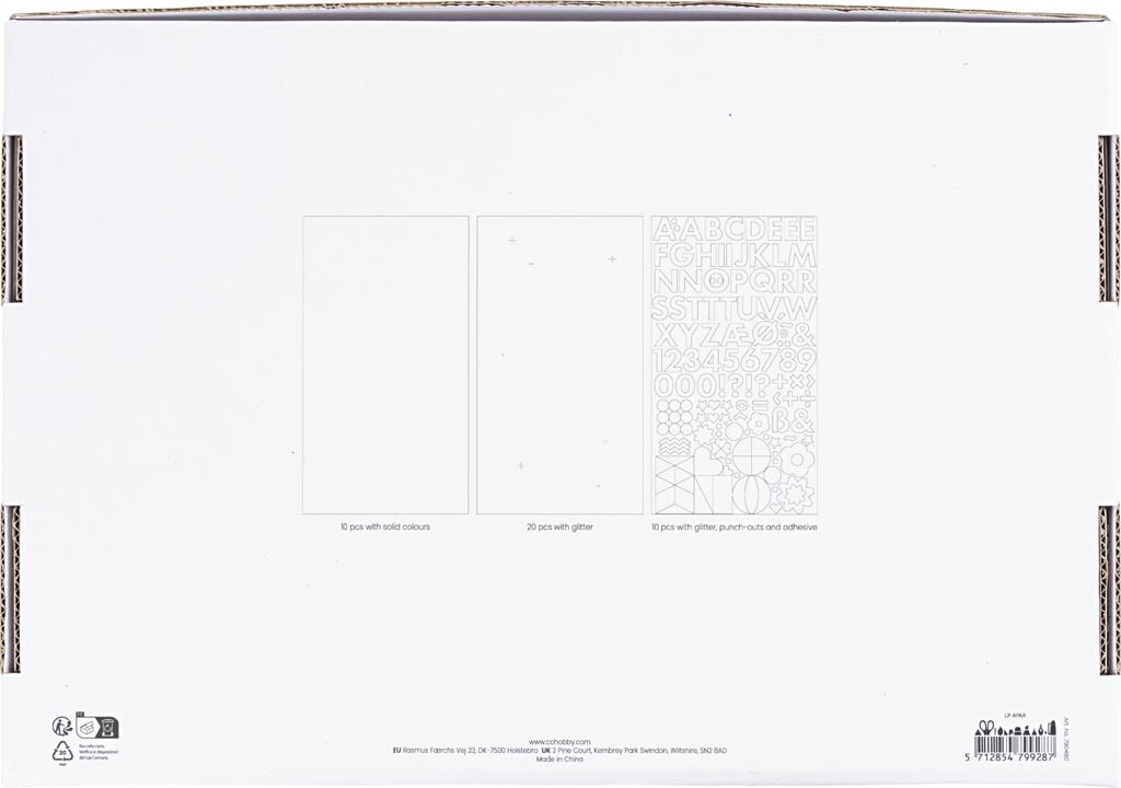 Mosgummi Ark - A4 - Ark 210X297 Cm - Assorterede Farver - 40 Ark