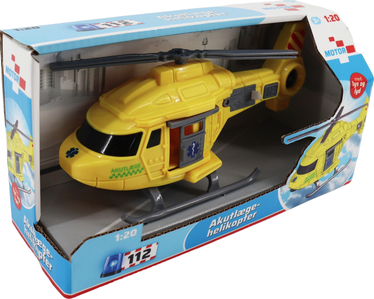 Motor 112 - Akutlæge Helikopter Legetøj Med Lys Og Lyd - 1 20