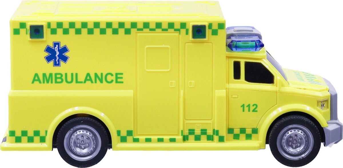 Legetøjs Ambulance Med Lyd Og Lys - Motor 112