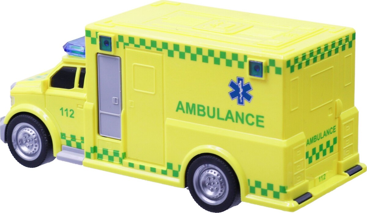 Legetøjs Ambulance Med Lyd Og Lys - Motor 112