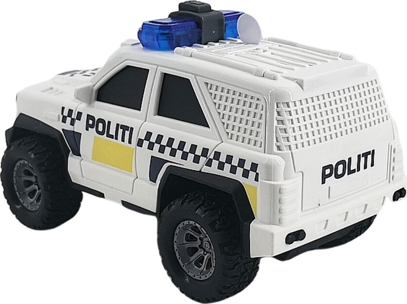 Suv Politibil Legetøj Til Børn - Med Lys Og Lyd - Friktionsmotor