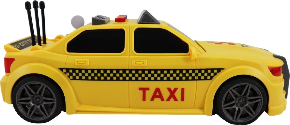 Taxi Legetøj Til Børn - Med Lys Og Lyd - Friktionsmotor