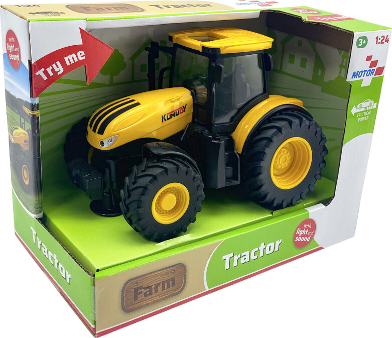 Legetøjs Traktor Til Børn - Med Lys Og Lyd - Friktionsmotor