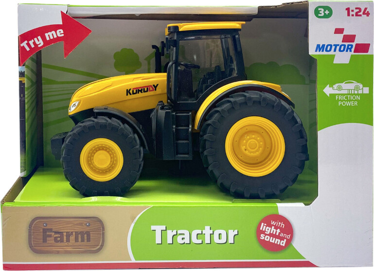 Legetøjs Traktor Til Børn - Med Lys Og Lyd - Friktionsmotor