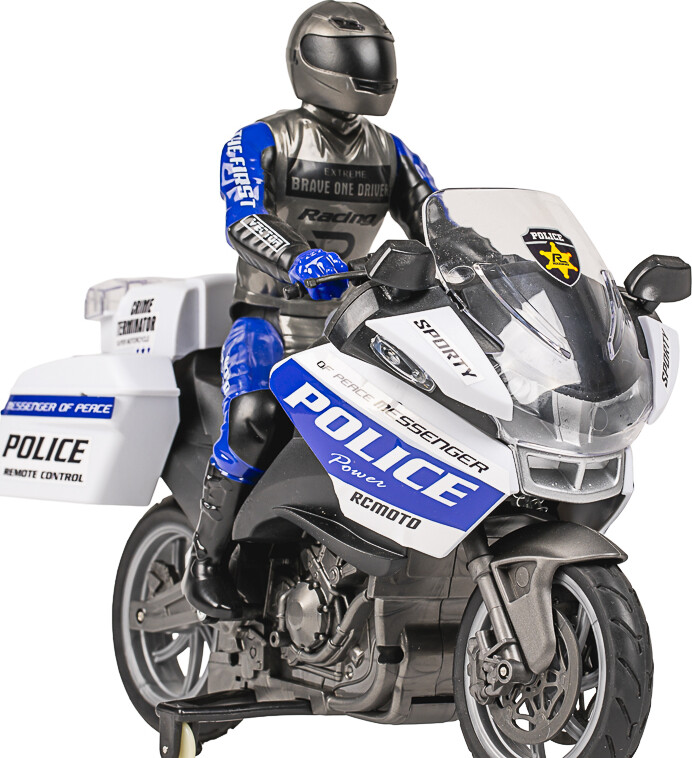 Motorcycle Motorsport Rc 1 8 2 4Ghz Blue - Tec-Toy