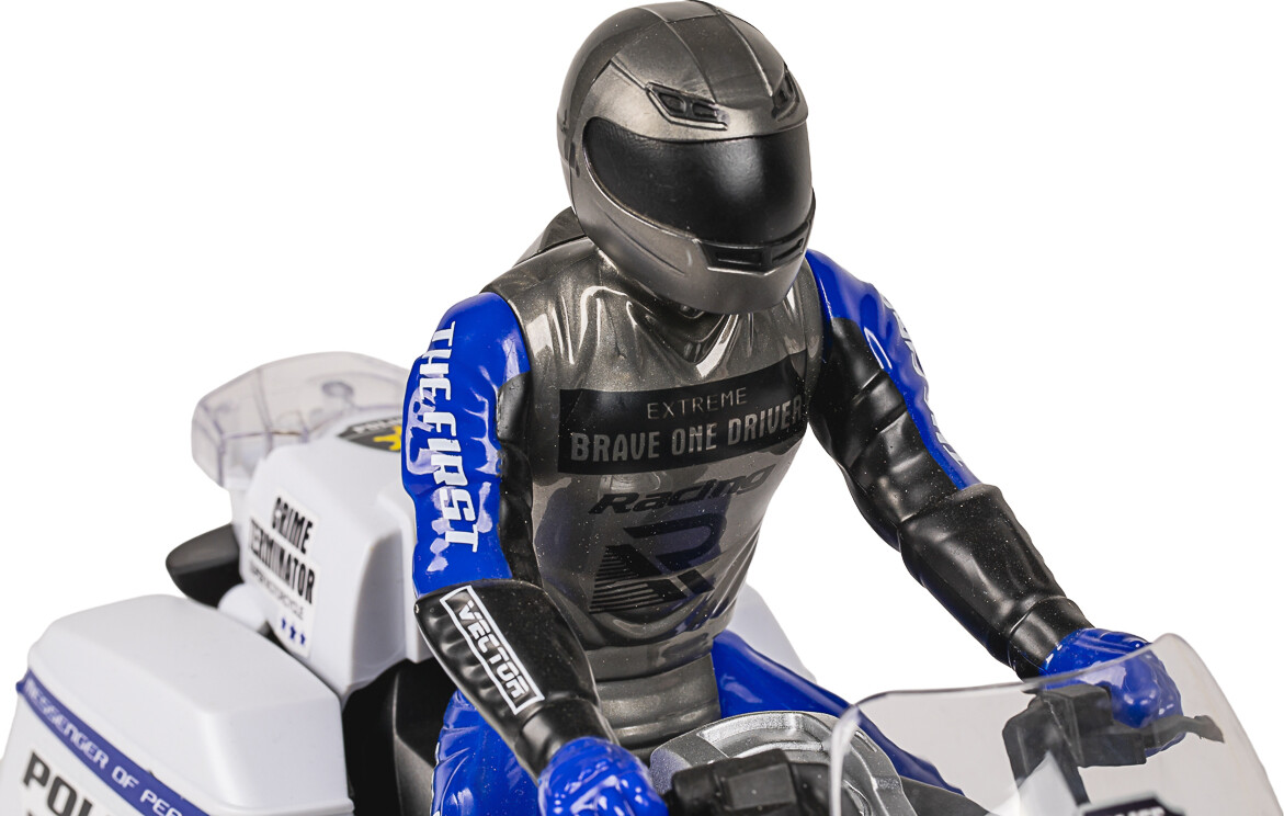 Motorcycle Motorsport Rc 1 8 2 4Ghz Blue - Tec-Toy