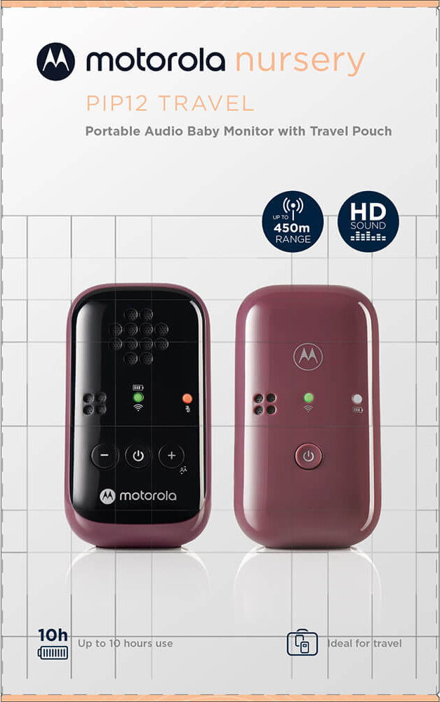 Motorola - Babyalarm Pip12 Audio - Mulberry