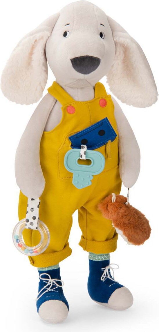 Moulin Roty - Hunden Pilou Aktivitetsbamse - Puce Og Pilou