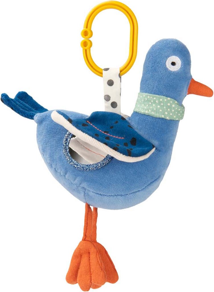 Moulin Roty - Aktivitetstøjdyr Med Ophæng - Duen Michel - Puce Og Pilou