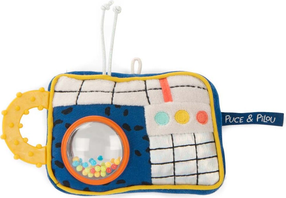 Moulin Roty - Aktivitetstøjdyr - Radio Med Bidering - Puce Og Pilou