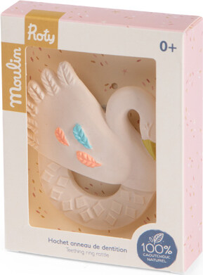 Moulin Roty - Bidering I Naturgummi - Svane - La Petite Ecole De Danse