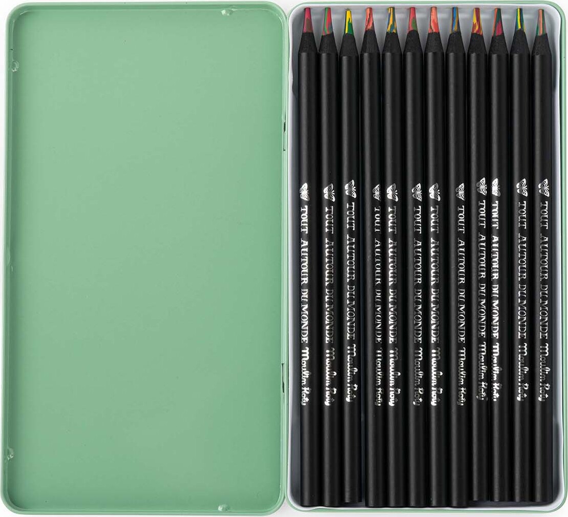 Moulin Roty - Farveblyanter Sæt - Flerfarvede - 12 Stk