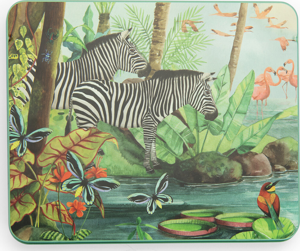 Moulin Roty - Farveblyanter 50 Stk - Metallic I Metalæske - Tout Autour Du