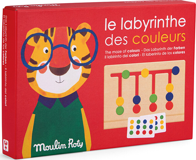 Moulin Roty - Farvelabyrinten - Kombinationsspil