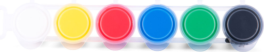 Moulin Roty - Fingermaling 6 Små Bøtter- Les Popipop