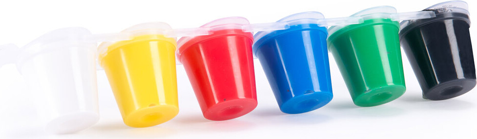 Moulin Roty - Fingermaling 6 Små Bøtter- Les Popipop