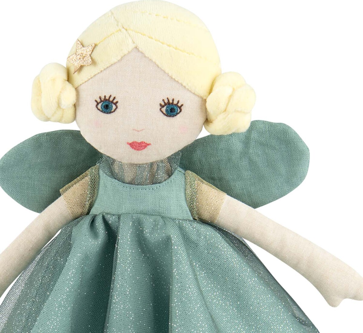 Moulin Roty - Fransk Dukke 39 Cm - Den Grønne Fe Ondine