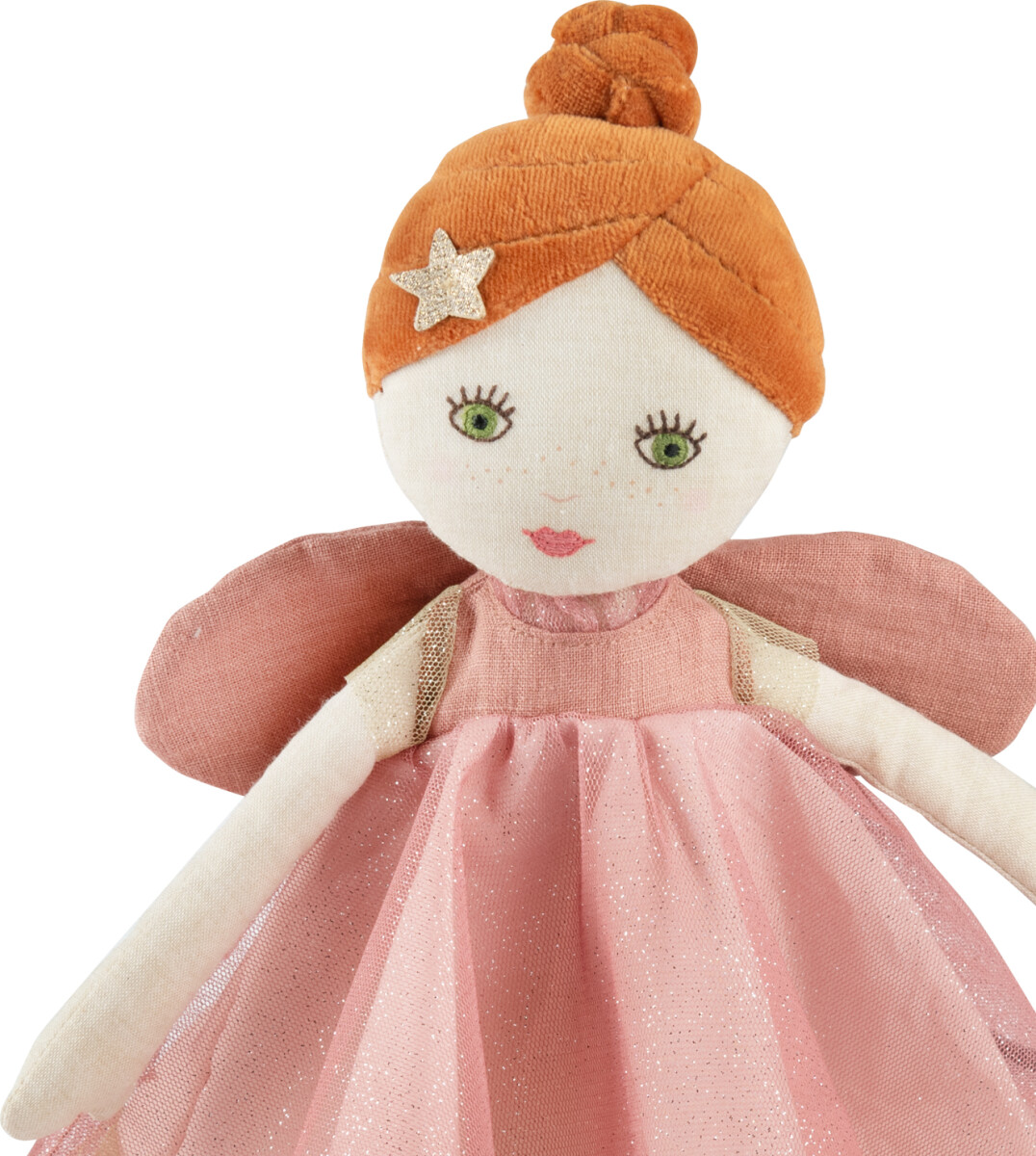 Moulin Roty - Fransk Dukke 39 Cm - Den Lyserøde Fe Viviane