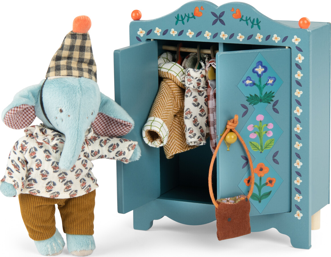 Moulin Roty - Legesæt - Klædeskab - Les Minouchkas