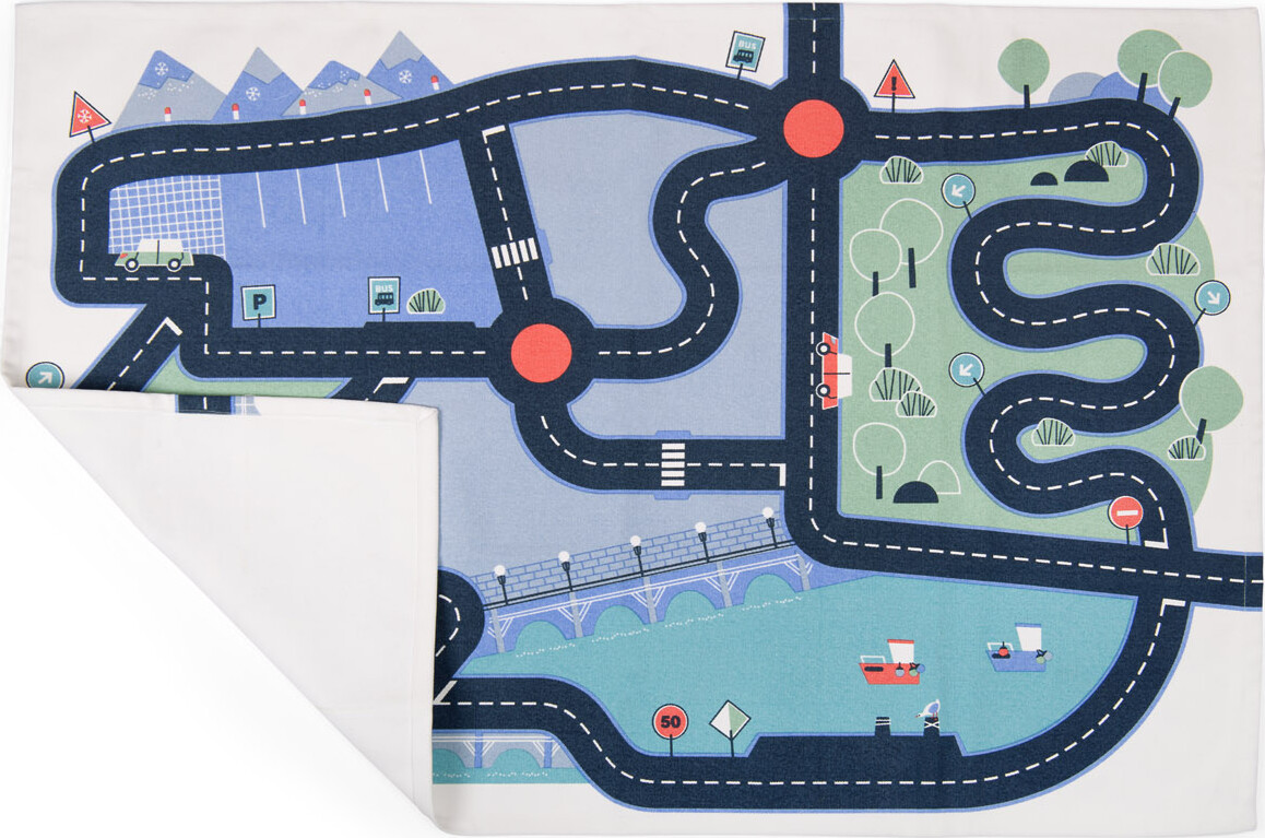 Moulin Roty - Legetæppe Med Bilbane - Avenue Du Moulin