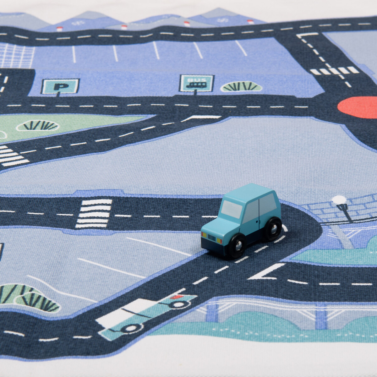 Moulin Roty - Legetæppe Med Bilbane - Avenue Du Moulin