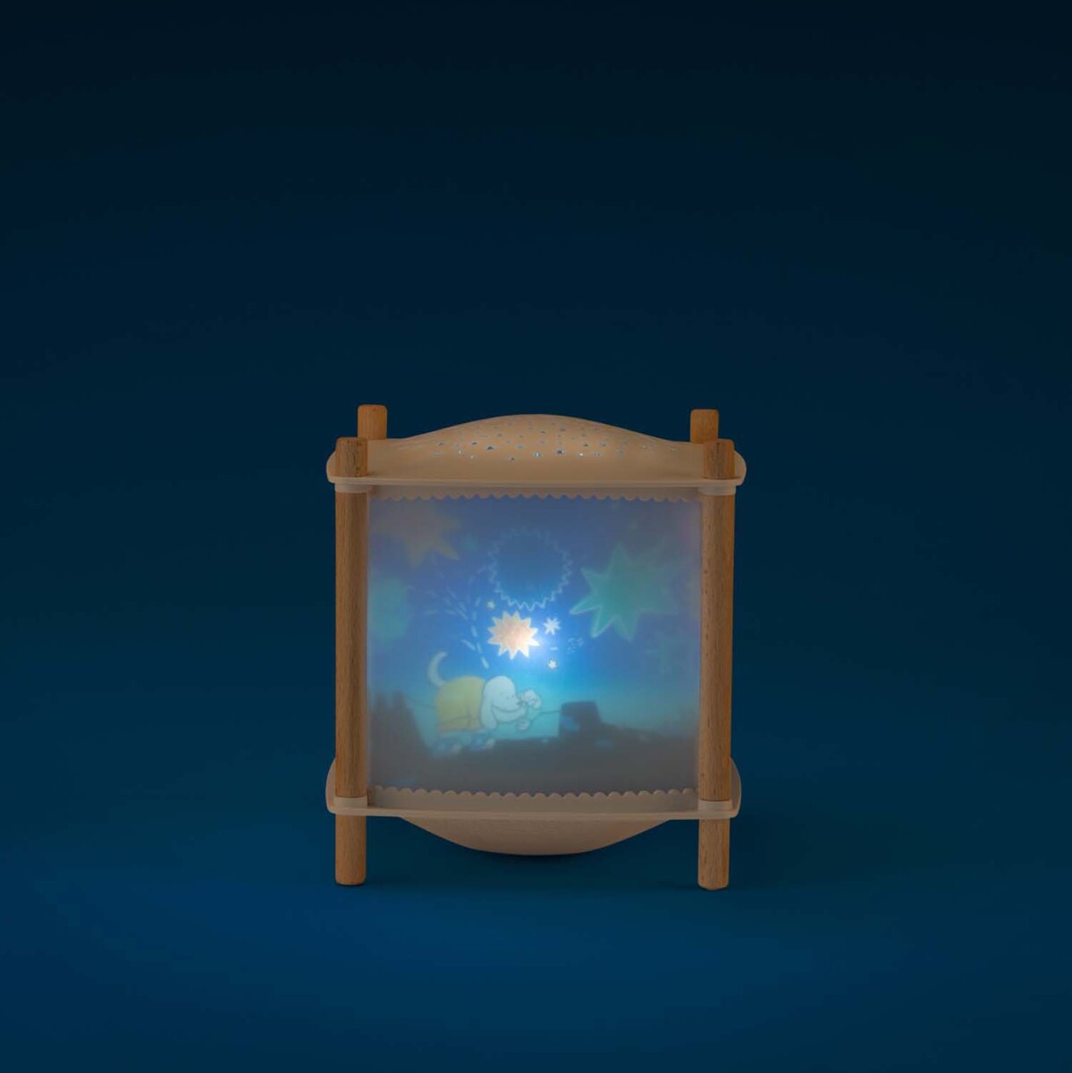 Moulin Roty - Magisk Lampe - Bluetooth - Puce Og Pilou